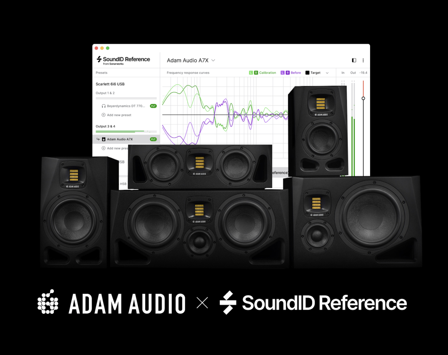 ADAM Audio A Series Monitors Are Now Powered By Builtin SoundID